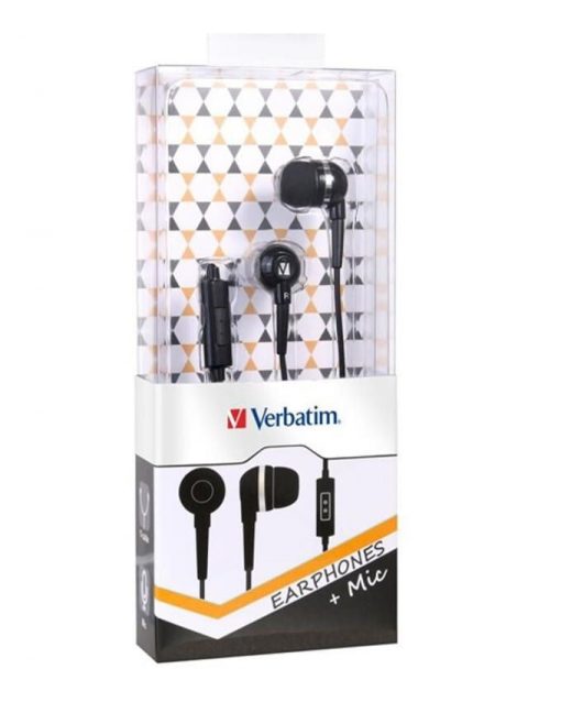 Verbatim 64847 - Earphones with Mic - Black