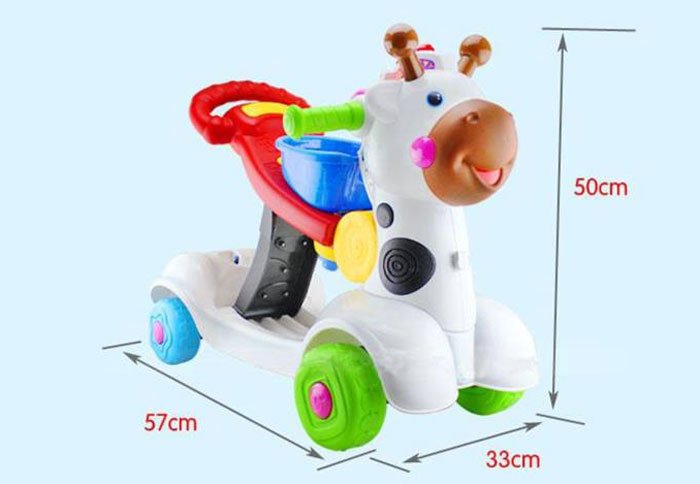 Baby 3 In 1 Ride On Deer Walker, Push Car , Scooter 8503-1