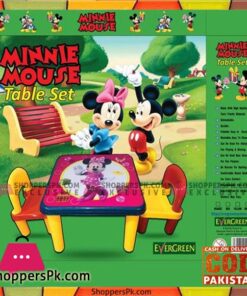 Evergreen Jumbo Table With Two Chairs Minnie Mouse