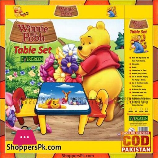 EVERGREEN Jumbo Table With Two Chairs (POOH)