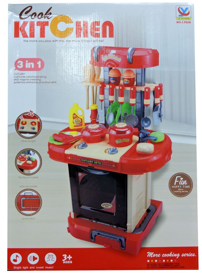 3 In 1 Kitchen Cook Set For Girls