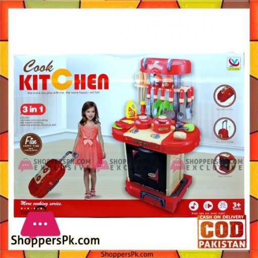 3 In 1 Kitchen Cook Set For Girls