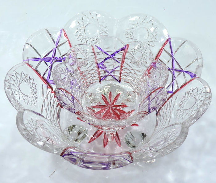High Quality Classic Glass Serving Bowl 2 Pcs Set