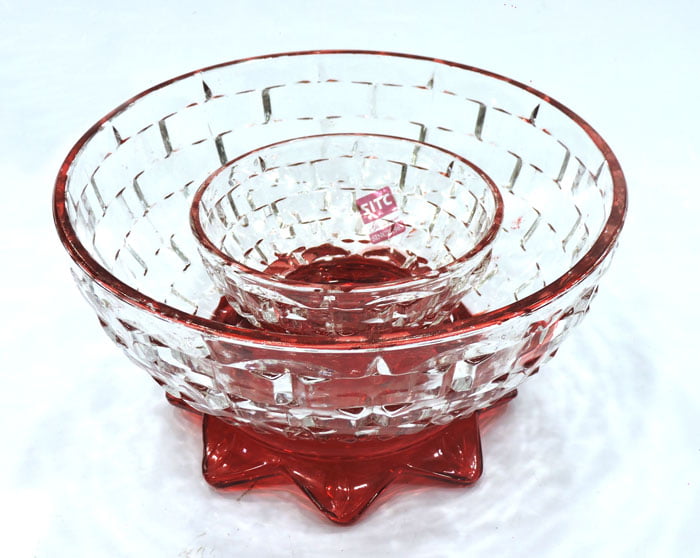 High Quality Glass Serving Bowl 2 Pcs Set