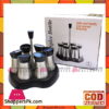 High Quality Stainless Steel 6 Pcs Spice Jars with Stand