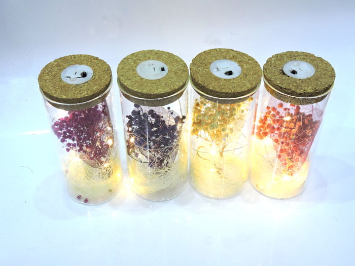High Quality Table Decorarion Led Dry Flower Vase