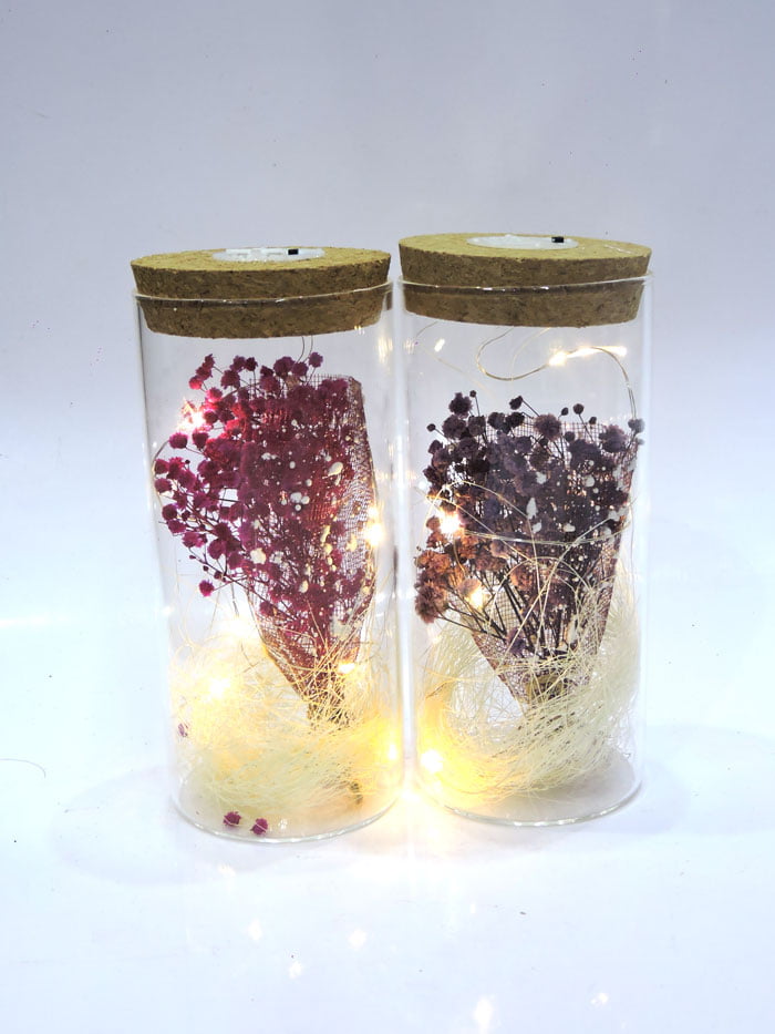 High Quality Table Decorarion Led Dry Flower Vase