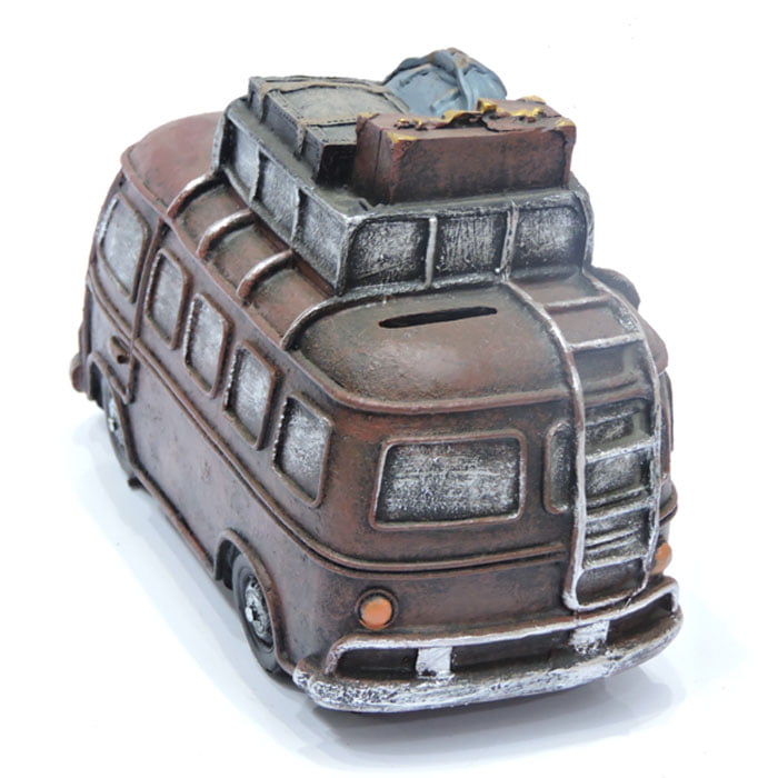 High Quality Table Decoratin Bus Style Coins Box