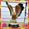 Table Decoration Fiber Eagle and Wooden Base