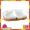 Imperial Collection Serving Dish-Bamboo Based-2 Partitions
