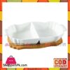 Imperial Collection Serving Dish-Bamboo Based-2 Partitions