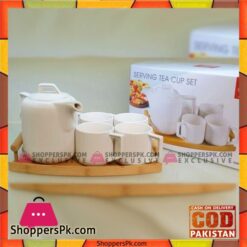 Imperial Procelain tea set/5 PCs with wooden tray