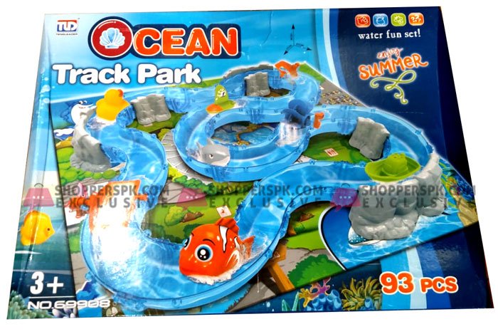 Kids Playing Ocean Track Park 93 Pcs 7 Kids Playing Ocean Track Park 93 Pcs