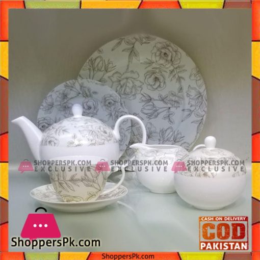 Solecasa 24 Pcs Tea Set - Ceramic Ware - Printed