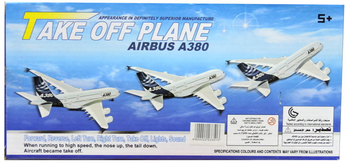 Take Off Plane Airbus A380 Toys For Kids