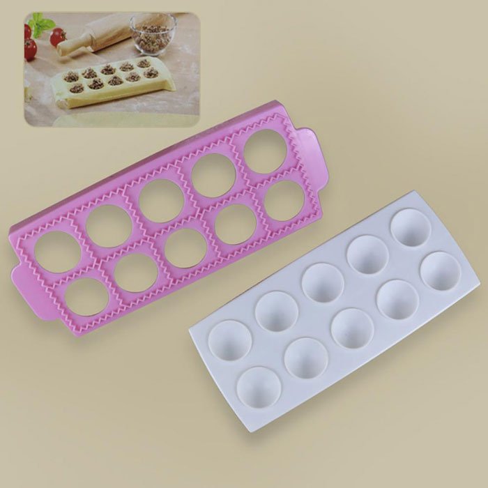 10 Hole Square Italian Dumplings Mold Fondant Cake Decoration New Diy Baking Tools
