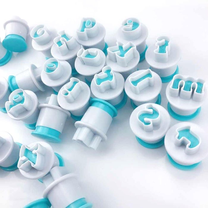 26Pcs Mini Lower Case Alphabet Plunger Cutter Set