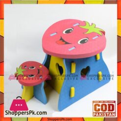 Children EVA Chair and Desk Kids Safe Table Infant Anticollision Cozy Chair Strawberry Pattern 0-4 Years - HK-Z008