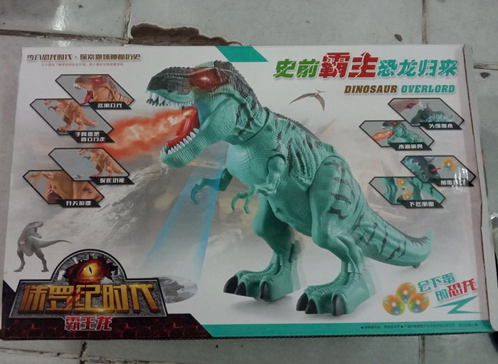 Dinosaur Electric Toy Big Dinosaurs Hiking Sound Spray Light Gifts For Kids
