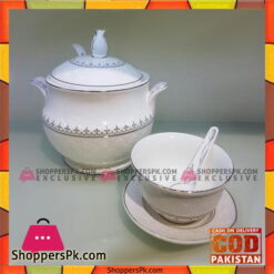 Elegant Soup Set-21 Pcs-Silver Line