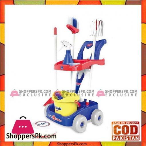 High Quality Cleaning Trolley Interactive Hoover Cleaner Kids Fun Role Play Toy