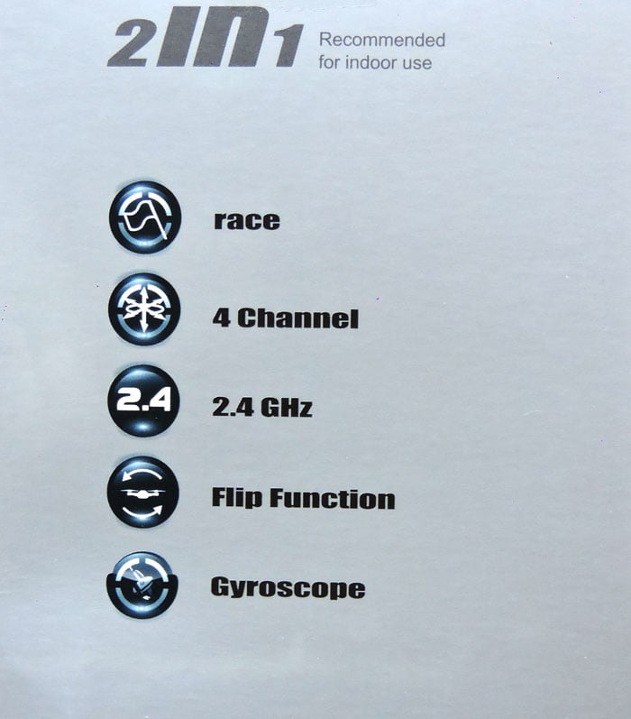 High Quality 2 In 1 Drone Power Racer