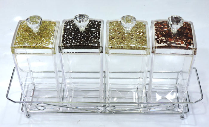 High Quality 4 Pcs Kitchen Jars Set