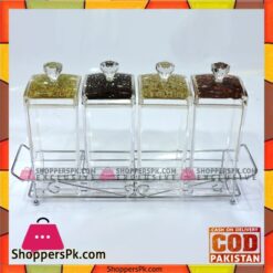 High Quality 4 Pcs Kitchen Jars Set