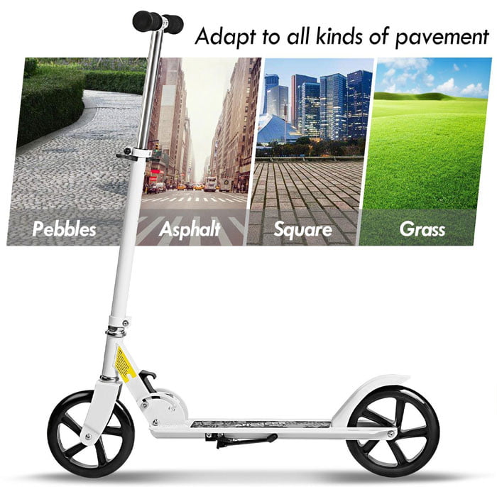 High Quality 8 Inch Big Wheel Adult Scooter Pro 2-Wheel Folding Kick Scooter Aluminium Alloy