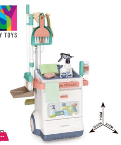 High Quality Electric Vacuum Cleaner Plastic Clean Tool Trolley Play Housekeeping Cleaning Cart Set