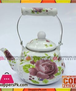 High Quality Ceramic Flower Design Tea Kettle 2.5 Liters