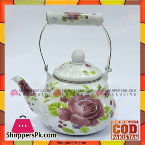 High Quality Ceramic Flower Design Tea Kettle 2.5 Liters