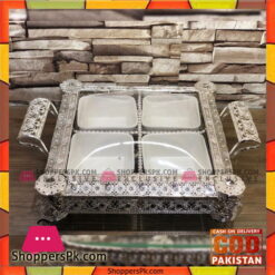 High Quality Glass Flower Design Serving Dish