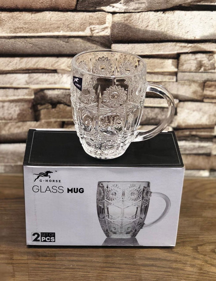 High Quality Glass Tea And Coffee Cups 2 Pcs Set