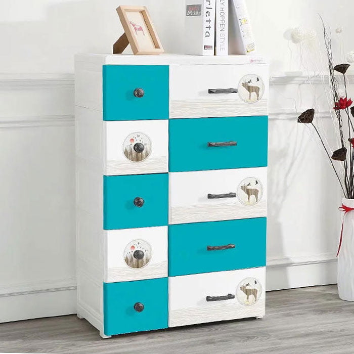 High Quality Nordic Style DIY Assembled Plastic Drawer Cabinet