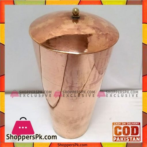 High Quality Pure Copper Glass With Lid 1Pcs Size 6 inch