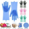 High Quality Silicone Dish Washing Gloves Two Pcs
