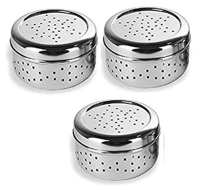 High Quality Stainless Steal Hole Dabbaa 3 Pcs Set