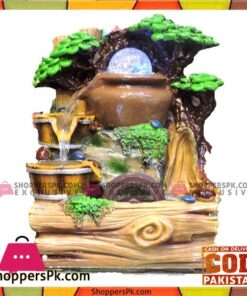 Home Decor Indoor Tabletop Water Wheel Fountain LED Rolling Crystal Ball