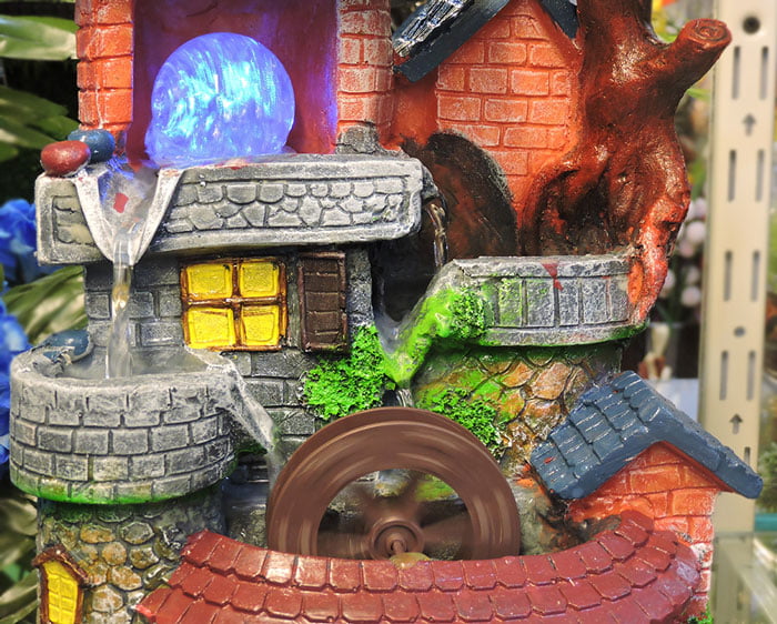 Beautiful Design Led Rolling Crystal Ball Waterfall Fountain With Rolling Water Wheel