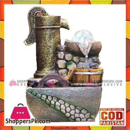 Home Decoration High Quality Small Waterfall With Runing Water Wheel