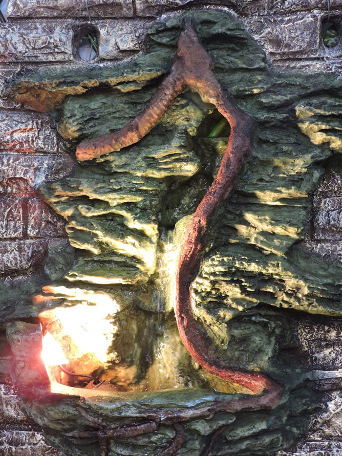 Home Decoration Wall Waterfall Fountain With Led Light