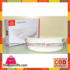 Imperial Serving Dish With Gold Embroidery - Ceramic