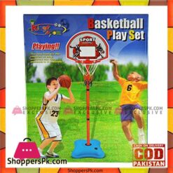 Kids Playing King Sport Basket Ball Play Set