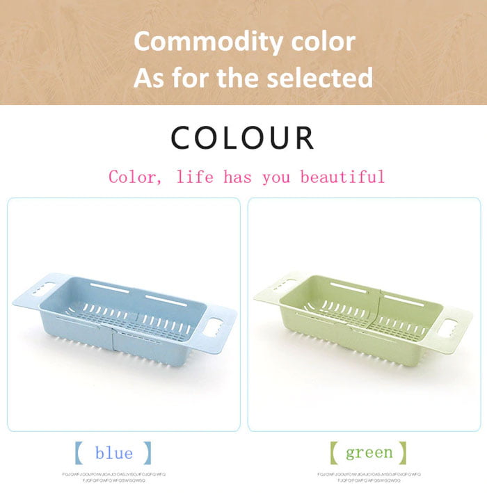 Kitchen Vegetable Rack Storage Drain Shelf Kitchen Sink Strainer Organizer