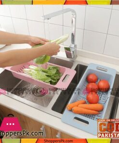 Kitchen Vegetable Rack Storage Drain Shelf Kitchen Sink Strainer Organizer