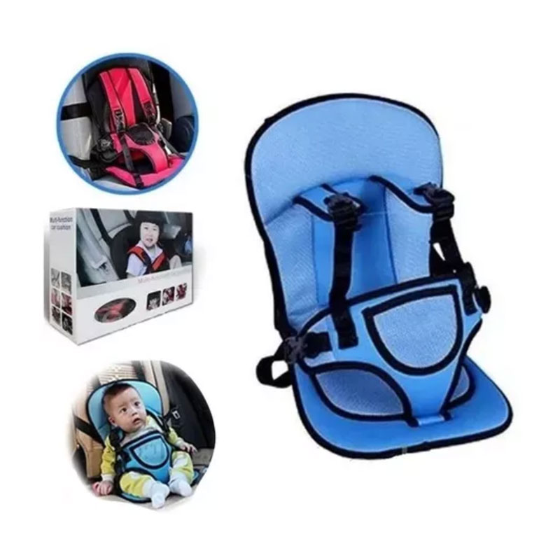 Multi-Function Baby Adjustable Car Cushion Seat With Safety Belt For Small Kids