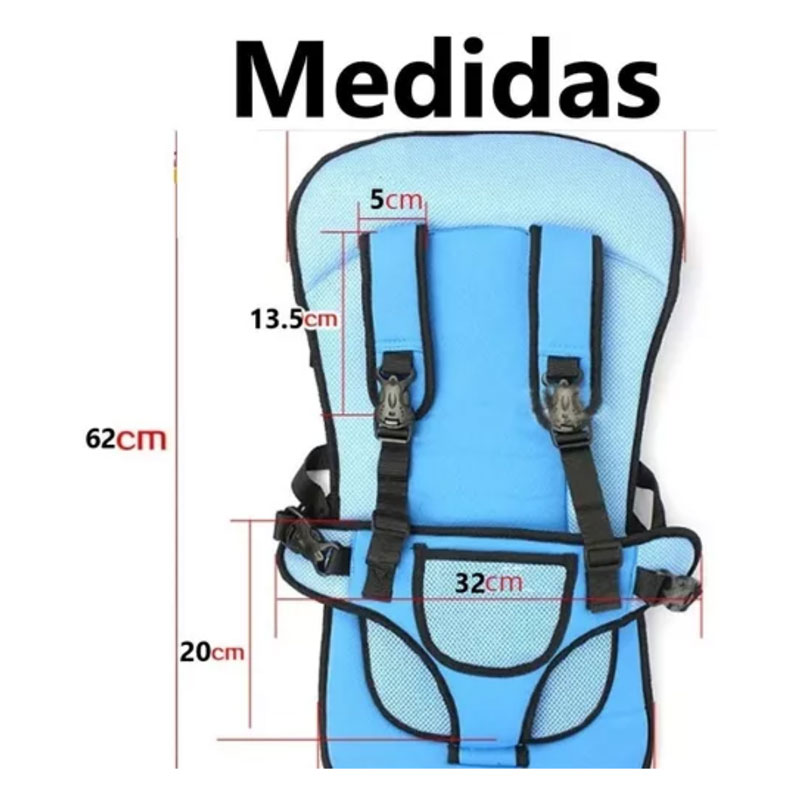 Multi-Function Baby Adjustable Car Cushion Seat With Safety Belt For Small Kids