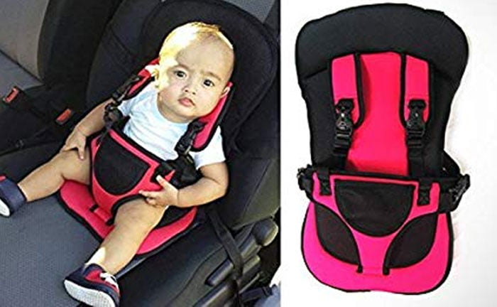 Multi-Function Baby Adjustable Car Cushion Seat with Safety Belt for Small kids