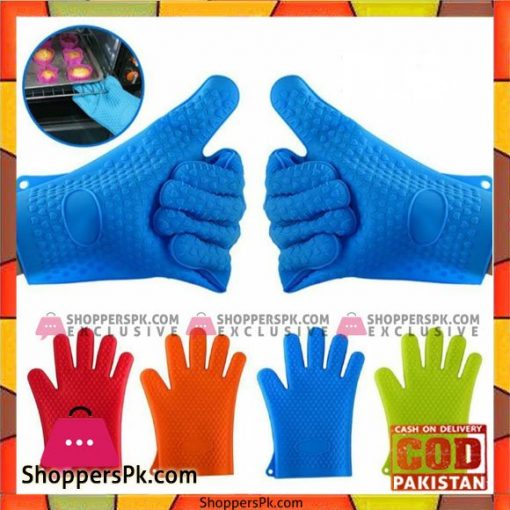 Non-Slip Silicone Hand Gloves Two Pcs